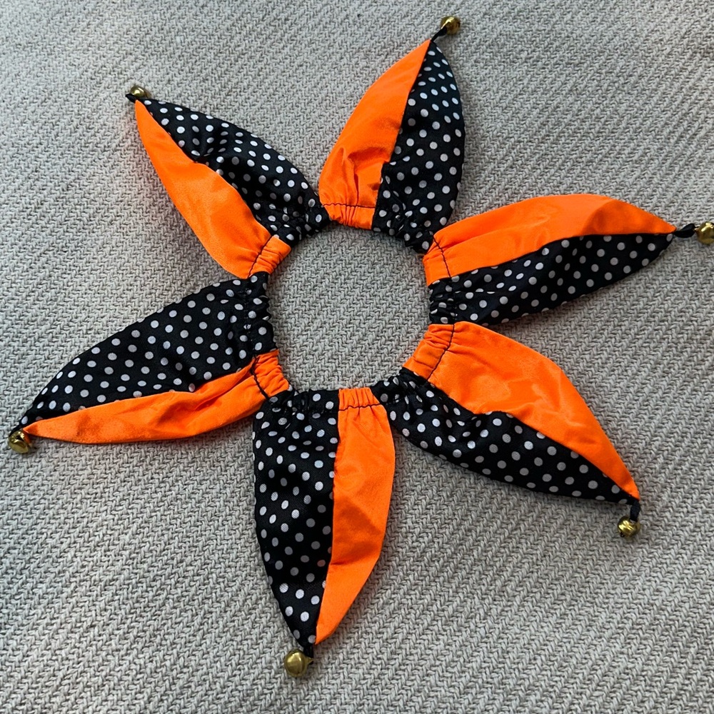 Jester Collar Dog Halloween Costume Medium/Large Fall Pet Puppy Spooky - Picture 5 of 5